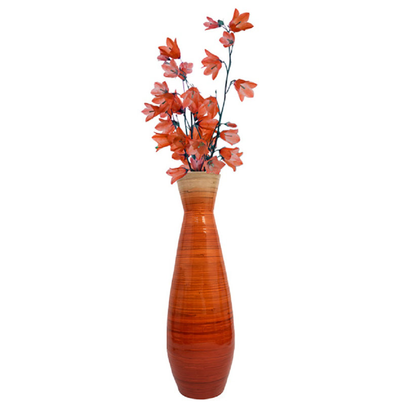 World Menagerie Handmade Wood Floor Vase & Reviews Wayfair